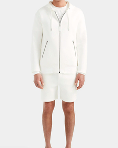 Sweat à capuche zippé pour hommes coton de qualité supérieure mélange de polyester capuche double couche poches zippées cordons réglables confortables - Product Image 1