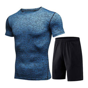 Nuevo precio barato Hombres Conjuntos de compresión Camisa y pantalones de compresión de secado rápido con logotipo personalizado Gimnasio Fitness - Product Image 5