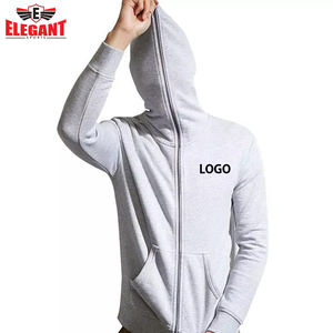 Sudadera con Capucha Completa con Cierre, Diseño Personalizado, Mejor Calidad, 100% Algodón, Sudadera con Capucha Completa con Cierre, Logotipos Bordados Personalizados - Product Image 4