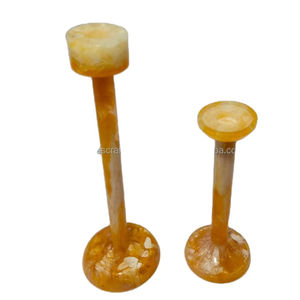 Support et porte-bougie en résine artisanale de luxe, nouveau style, pour la décoration de la maison pour Noël - Product Image 1