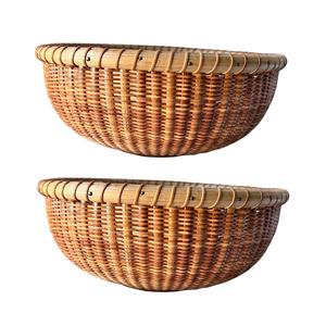 Handmade Decorative Round <b>Rattan</b> <b>Storage</b> <b>Basket</b> Luxury New Latest Design Exported From India - Product Image 3