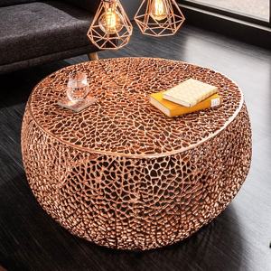 Table basse contemporaine en cuivre antique en aluminium pour décorations de salon Table basse décorative moderne - Product Image 2