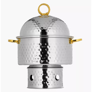 Chafing Dish Dorado de Lujo para Colgar, Calentador de Alimentos para Buffet de Restaurante, Chafing Dish de Acero Inoxidable para Catering de Bodas y Eventos - Product Image 5