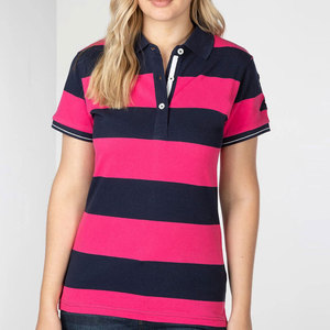Camiseta Polo personalizada para mujer con diseño profesional transpirable e informal patrón sólido crea tu propio logotipo - Product Image 3