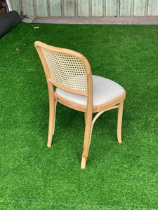 Silla de comedor de madera y Ratán, hecha a mano, para hotel o restaurante, venta al por mayor, en Vietnam - Product Image 2