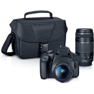 Buy with Confidence NEW T7 DSLR <b>Camera</b>|2 Lens Kit with 18-55mm + 75-300mm Lens, Black - Product Image 1