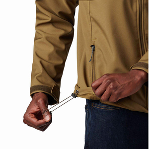 <b>Men</b> Outdoor Windproof Waterproof Hooded Full Zip Softshell Canvas <b>Jacket</b> Vintage Style for Sale Wholesale Supplier - Product Image 5