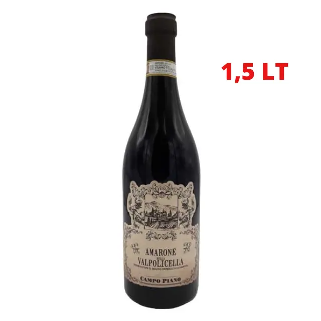 Italiaanse Hoge Kwaliteit Grote Maat Amarone Della Valpolicella Docg Campo Piano 1,5 Lt Premium Rode Wijn