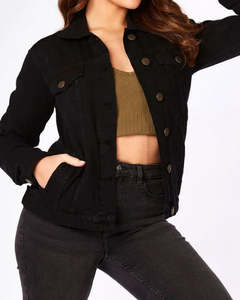 Chaqueta Vaquera, Últimos Diseños, Logotipo Personalizado, Color Personalizado, Transpirable, Cómoda, Alta Calidad, Chaqueta Vaquera para Mujer, Servicio OEM - Product Image 6