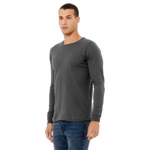 Camiseta de Jersey de manga larga unisex-Asfalto, 100% algodón Airlume, 4,2 oz - Product Image 2