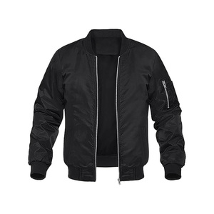 Chaqueta de bombardero impermeable de invierno para hombre de béisbol de satén a prueba de viento de diseño OEM - Product Image 6