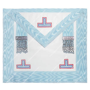 Delantal de maestro de adoración masónica, ropa de Rito de emulación - Product Image 1