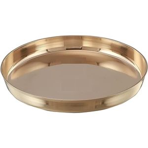 Plaque de charge Kansa de forme ronde dernier modèle pour la restauration, Kansa Thali au design moderne en vente d'Inde - Product Image 4