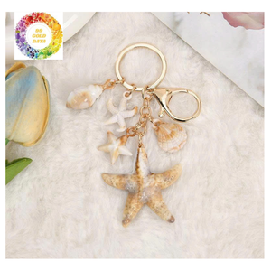 Porte-clés en coquillage, adorable porte-clés en acrylique en forme de coquillage, style océan, cadeau romantique pour les couples, décoration de sac à main, porte-clés en coquillage - Product Image 1