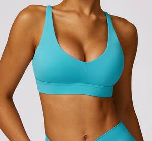 Printemps été Sexy femmes sport soutien-gorge européen américain Nylon doux entraînement soutien-gorge gilet Fitness soutien sous-vêtements de sport - Product Image 2