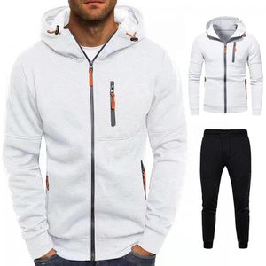 Ensemble de survêtement unisexe Orcafits grande taille léger et écologique en polaire, design 2-en-1 avec cordon de serrage, vêtements de sport en polyester/coton - Product Image 1