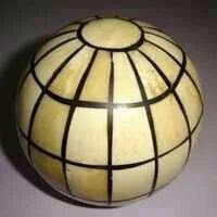 High Quality Blue Resin Inlay Decorative Ball Set for Home Custom Size with Fancy Design for Traditional Decoration - Product Image 3