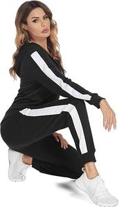 Vêtements pour femmes en gros, survêtements personnalisés, survêtement zippé, streetwear, ensemble sweat-shirt à capuche et pantalon de survêtement pour l'automne et l'hiver - Product Image 4