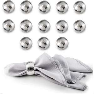 Élégants ronds de serviette en acier inoxydable avec découpes géométriques et une touche de modernité pour une table minimaliste - Product Image 5