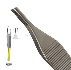 Pinces à tissus Adson Brown en carbure de tungstène, ensemble d'instruments chirurgicaux de précision, manuel, certifié ISO13485 - Product Image 3
