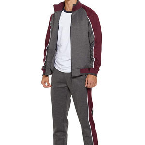 Survêtements 2 pièces Survêtements à fermeture éclair complète Jogging Ensemble de survêtements pour hommes Full Zip Long Sleeve Jogging Running Sweatsuits - Product Image 1