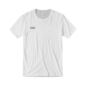 T-shirt vierge pour homme en coton peigné 32 fils, col rond, coupe ample, 180g, pour rebranding, avec étiquette détachable - Product Image 1
