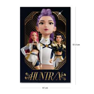โปสเตอร์ K-Pop Demon Hunters Huntr/X Golden Music ของตกแต่งผนังสำหรับแฟนๆ ขนาด 61x91.5 ซม. โปสเตอร์อนิเมะโดย K-Pop Poster - Product Image 2