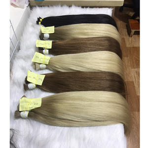 Extensions de cheveux vietnamiennes naturelles vierges 100% brutes à double tirage et vente en gros du Vietnam immédiatement après le lavage - Product Image 4