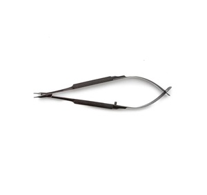 Portaagujas Barraquer, Curvo y Liso, de Acero Inoxidable Plateado, Manual, BEST CARE INTERNATIONAL, Instrumento Quirúrgico General - Product Image 1