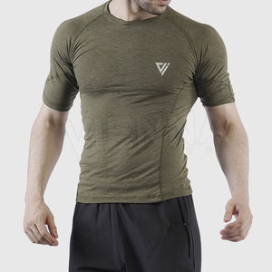 Camiseta Deportiva para Hombre, Ropa Deportiva Activa, Camiseta de Manga Corta para Entrenamiento, de Secado Rápido, Elástica, Personalizada, para Correr, Gimnasio - Product Image 4