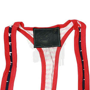 Camiseta de lucha con bandera americana para hombre, mono con suspensorio, ropa interior activa de una pieza atlética patriótica, culturismo - Product Image 4