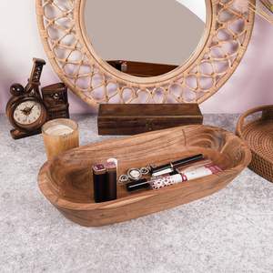 Meilleure vente de bol à pâte en bois naturel fabriqué à la main au Vietnam pour la vaisselle de fête - Product Image 5