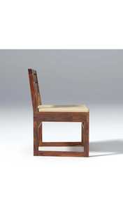 Chaise de cuisine moderne et confortable rembourrée en bois avec un design simple à lattes pour l'atelier du parc scolaire - Product Image 5