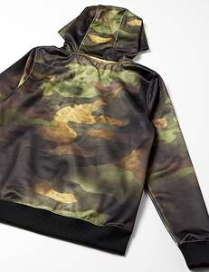 เสื้อฮู้ดไหล่ผ้าฝ้ายโพลีเอสเตอร์กันลมกันน้ำระบายอากาศได้ดีเป็นมิตรกับสิ่งแวดล้อมสำหรับผู้ชายสไตล์ใหม่พอดีตัวปกติน้ำหนักเบา - Product Image 4