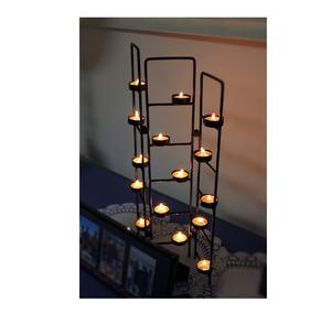 Candélabre vintage en métal pour autels d'église avec artisanat artistique et bras décoratifs pour l'affichage de bougies - Product Image 5
