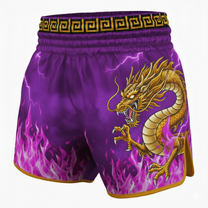 Shorts de Muay Thai Personalizados para Entrenamiento de Boxeo, Sublimación al por Mayor, Poliéster Ligero y Transpirable, Logotipo Personalizado - Product Image 6