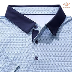 เสื้อกอล์ฟผู้ชาย แขนสั้น ผ้าถัก พิมพ์ลาย แห้งเร็ว ระบายเหงื่อได้ดี สวมใส่สบาย คอปก คุณภาพพรีเมียม - Product Image 2