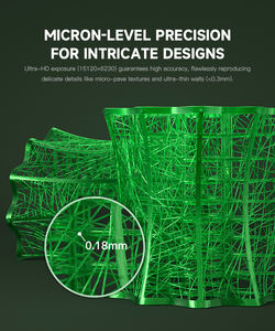 Nova3D stampante per colata di gioielli di qualità industriale 10 pollici monocromatica resina LCD stampante 3D per la stampa di gioielli con diamanti in argento dorato - Product Image 3