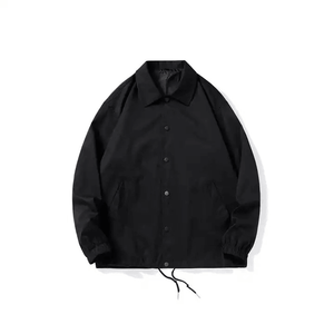 Respirant mode décontracté col rabattu fermeture éclair complète veste de travail personnalisé blanc lourd coton toile vêtements de travail veste pour hommes - Product Image 3