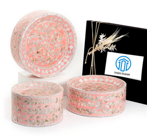 Design accrocheur Ramadan Eid cadeau Mubarak nacre incrustation plateau coquillage stands avec boîte-cadeau - Product Image 6