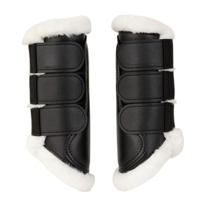 Bottes de protection pour chevaux fabriquées sur mesure au Pakistan, rembourrage absorbant les chocs, soutien complet des tendons et des jarrets, confortables et durables - Product Image 4