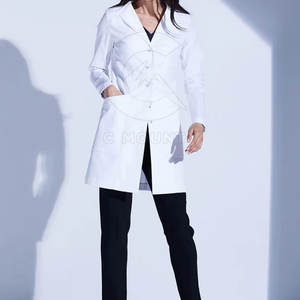 Moda Hospital uniforme bata de laboratorio para mujeres Doctor Hospital uniforme no fábrica al por mayor transpirable Mujer bata de laboratorio - Product Image 4