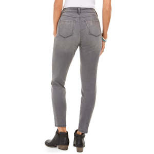 Jeans Skinny Curvy-Fit da Donna Style & Co con Tasche Decorate, Colore Antracite, Taglia XL 14, Lavabili, Traspiranti, Pantaloni a Sigaretta con Logo in Vita - Product Image 2