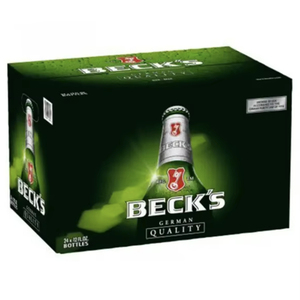 Cerveza Beck's German Pilsner Directo de Fábrica, 24 Botellas de 275ml de SAR Export Import GmbH, Lager Premium con Acabado Limpio y Seco - Product Image 1