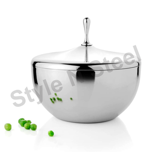 Juego de utensilios de cocina familiares martillados de acero inoxidable Premium de alta calidad con tapa TAPA de diseño clásico y elegante - Product Image 2