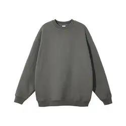 Blank Quality Cotton <b>Oversized</b> <b>Sweatshirt</b> Oem Custom Print Logo Polyester <b>Vintage</b> Crewneck Men <b>Sweatshirt</b> - Product Image 2