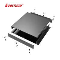 Usinage CNC Boîte de boîtier en aluminium anodisé Boîtiers d'instruments électroniques Boîtier PCB Boîte à rail Din
