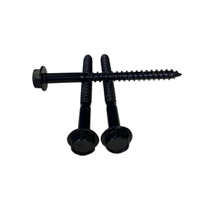 Meilleur support OEM Vis autotaraudeuse en acier inoxydable noir Vis à bois à tête hexagonale pour quincaillerie de porte Style ovale Métrique Bon prix - Product Image 2