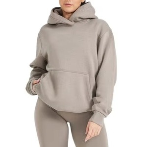 Custom Women Oversized <b>Fleece</b> Hoodie Long Cotton Pullover Sweatshirt, Plus-Size Streetwear Hoodies - Product Image 6