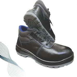 Chaussures de sécurité en cuir véritable antistatiques à embout en acier pour hommes de haute qualité, personnalisées, pour une utilisation en usine, chaussures de travail antidérapantes pour l'extérieur - Product Image 1